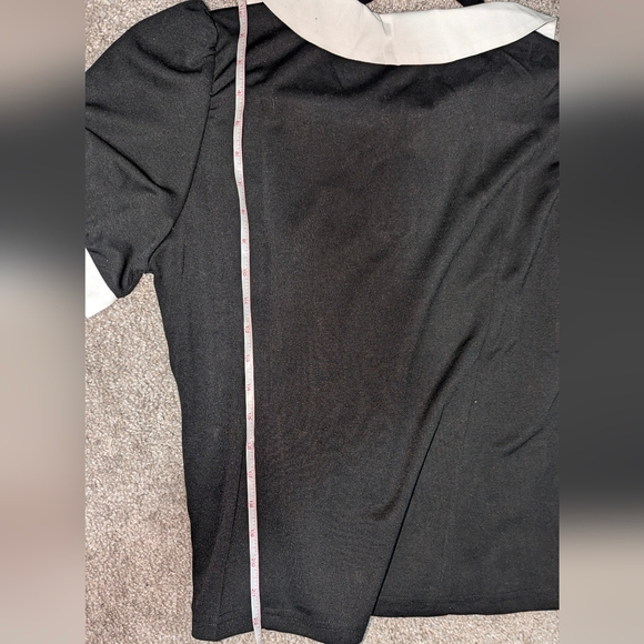 Black & White Collared Webb Top - XLarge - Picture 9 of 9